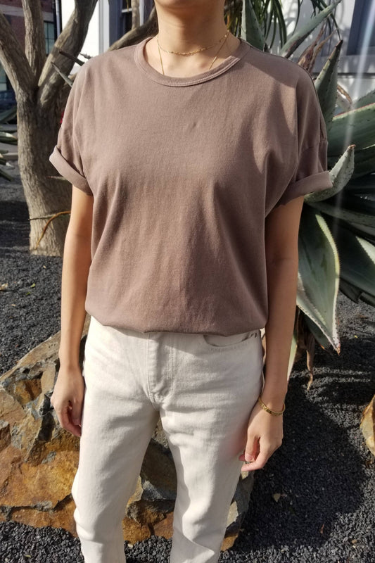 Her Cotton Tee Chocolate