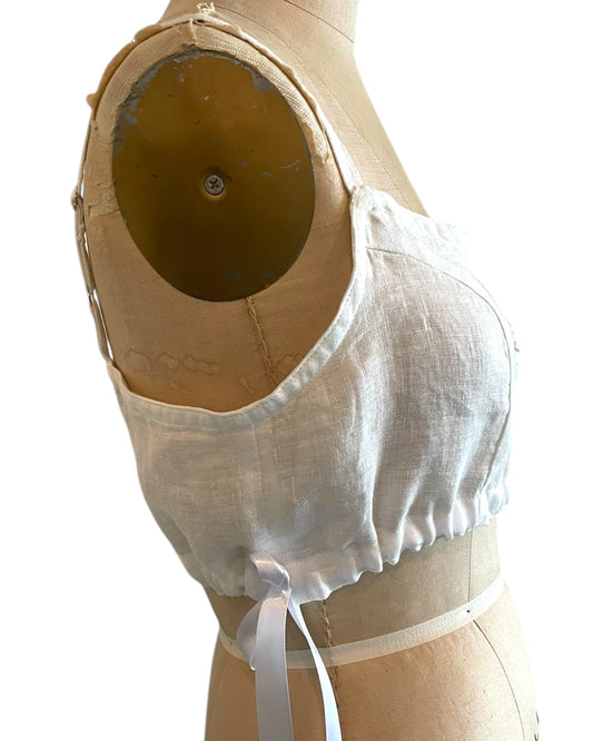 Appliqued Bralette -White