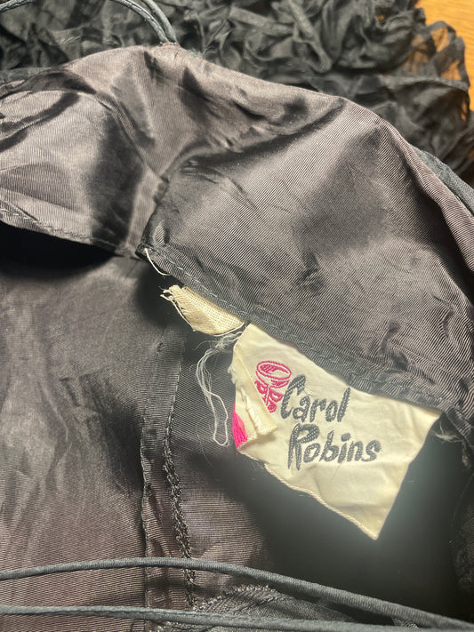 1950s Carol Robins Silk Party Dress