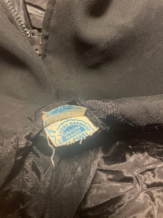 1950s Silk Chiffon LBD