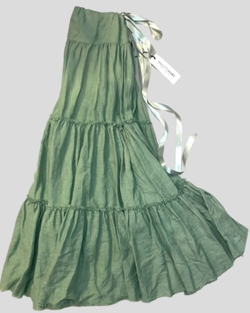 CLEMENTINE SKIRT -Lightweight Luxe Linen Sage Green - Best Seller