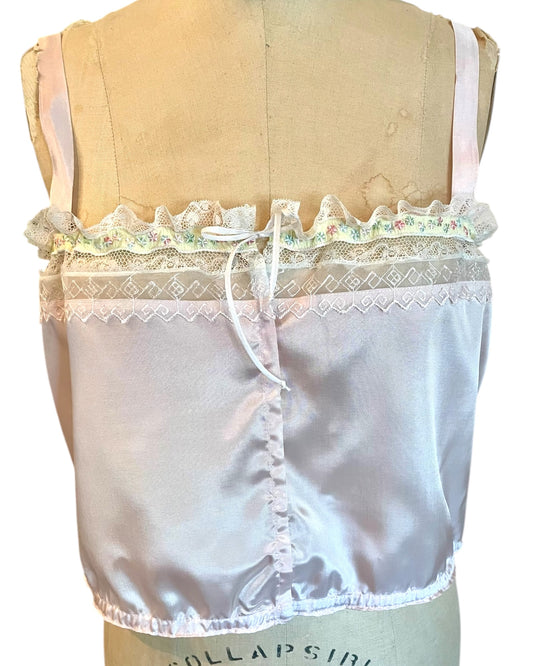 Boho Chic Camisole-pale pink rayon lining
