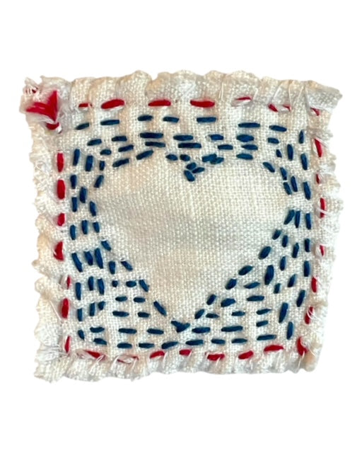 Little Boy Tee with Embroidered Heart Patch