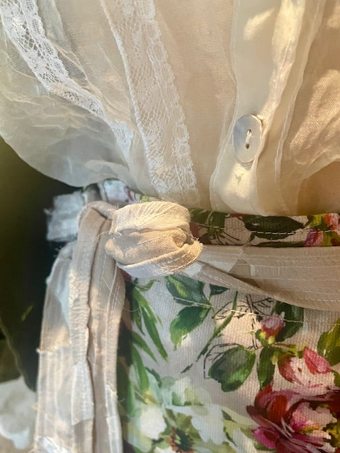 Neutral Scrappy Tie Belt