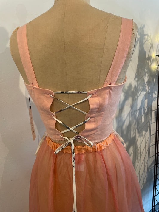 Mira Tie-back embellished bodice