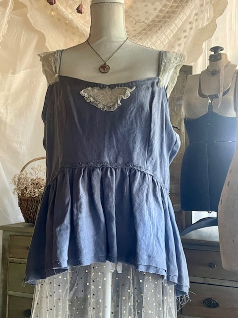 Linen and Lace Boho Camisole