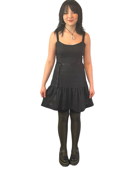 Linen Slip Dress LBD-is a perfect party dress