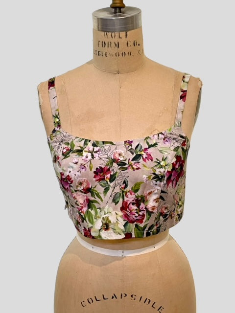 Bralette in Blooming Meadow Cotton Print - Limited Edition - Best Selling Item