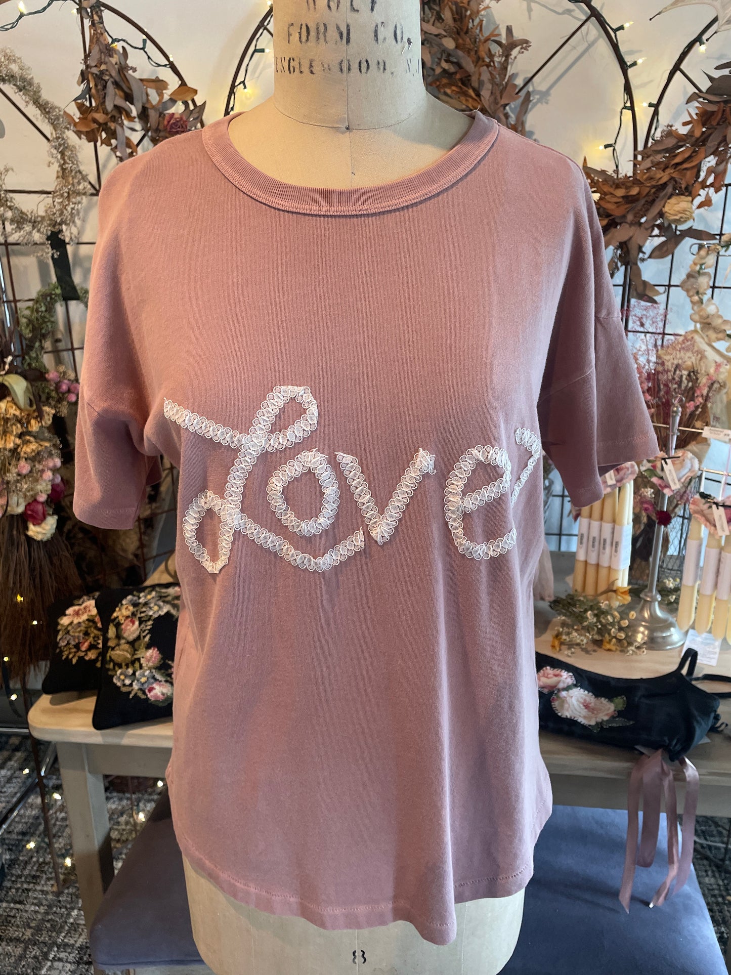 Love Embroidered Tee