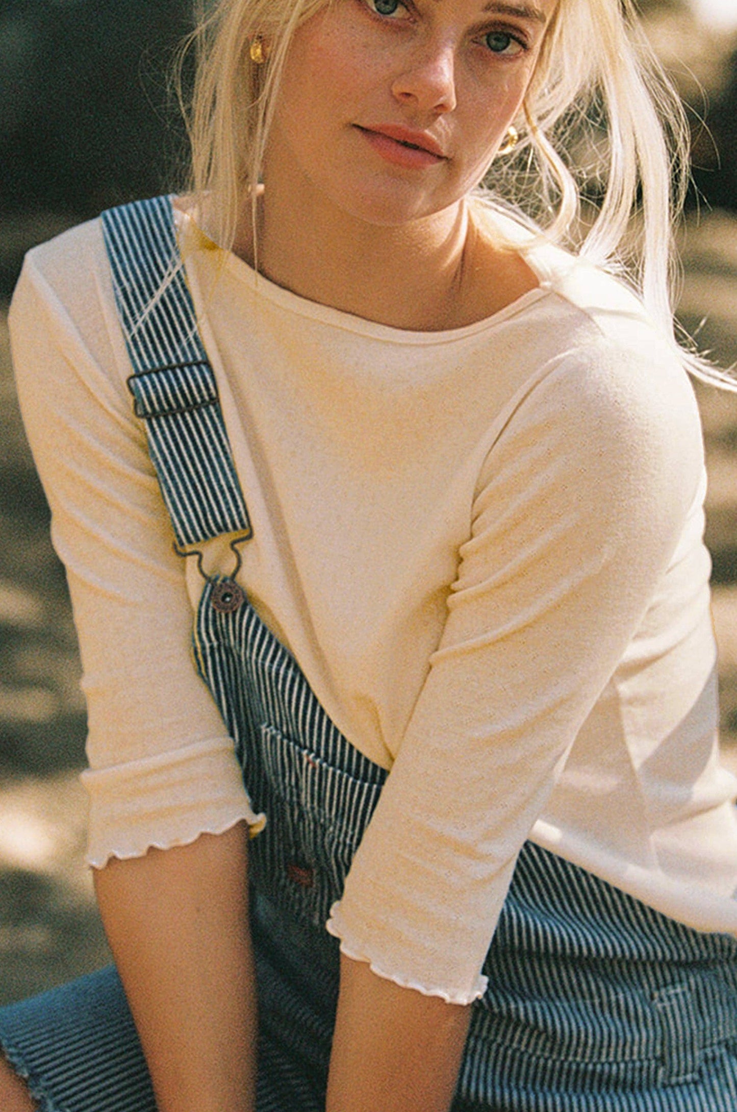 Ballet Pointelle Tee: Butter