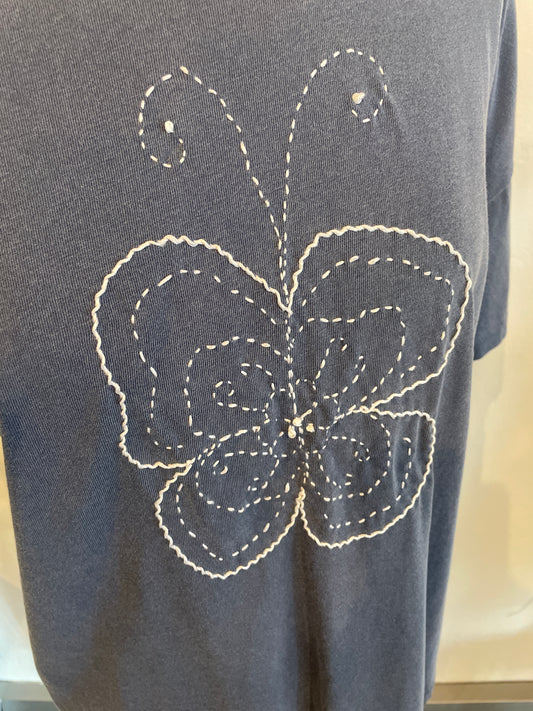 Embroidered Tee Butterfly