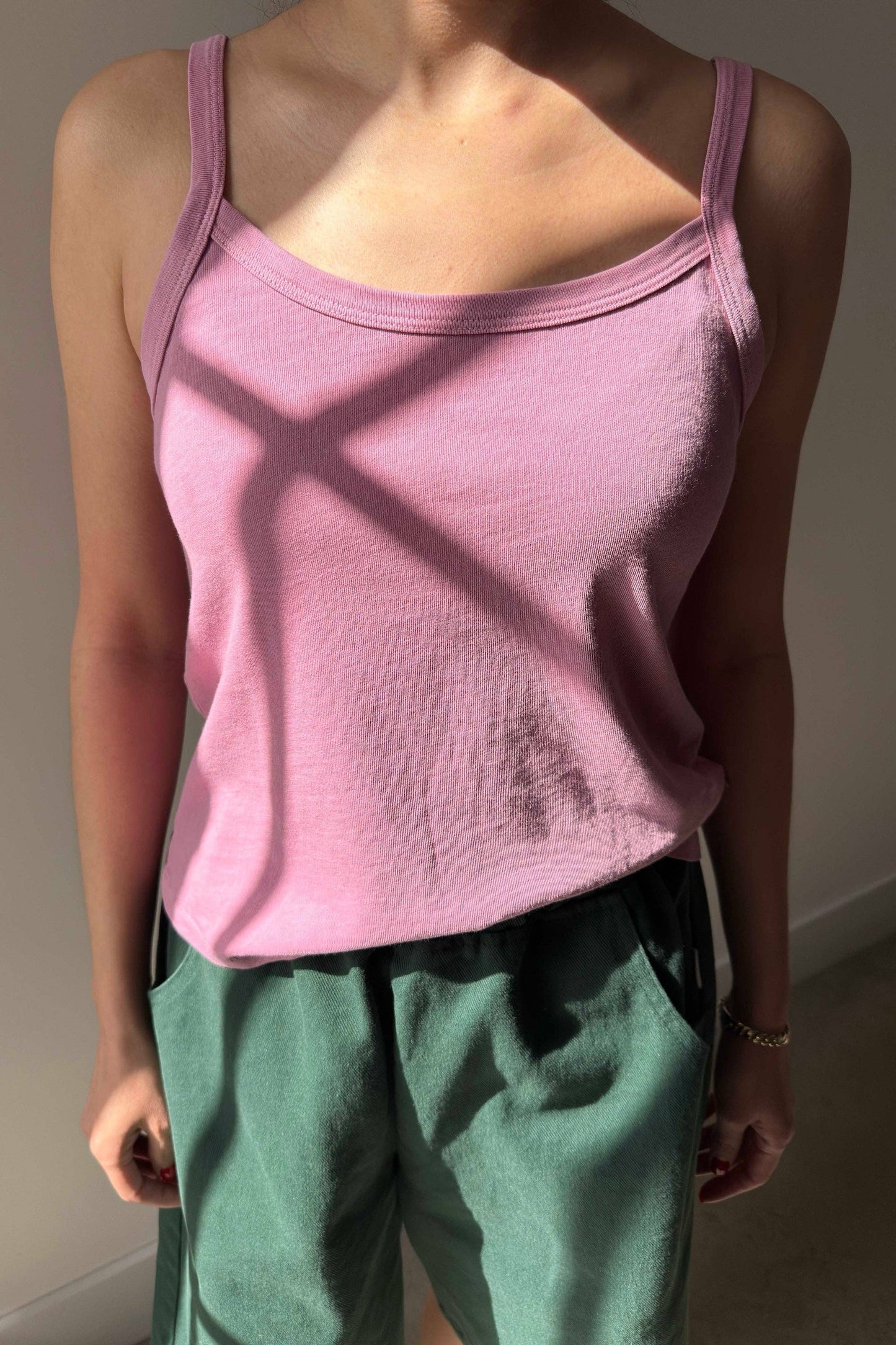 Organic Cotton Dana Cami: Orchid - Pink