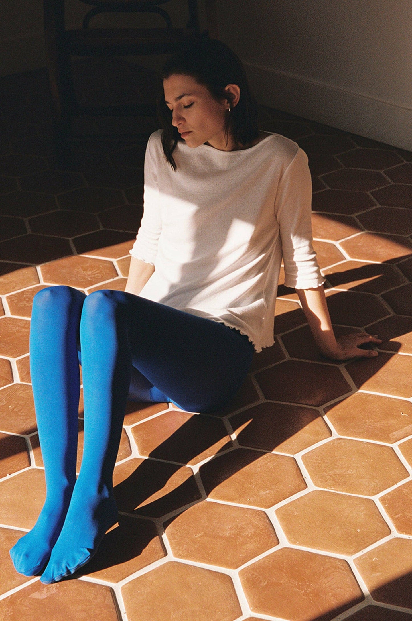 Ballet Pointelle Tee: Ivory