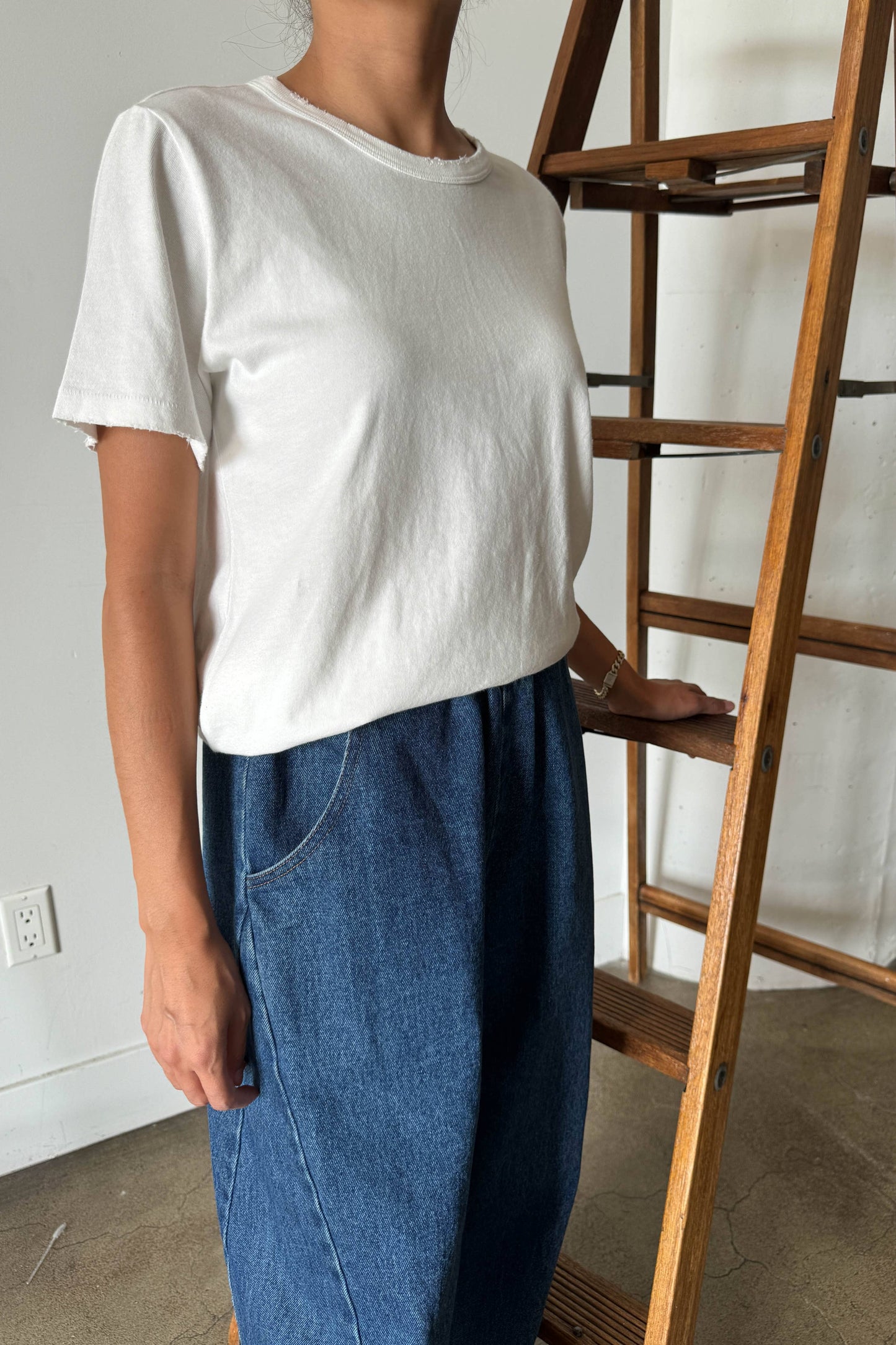 Organic Cotton Vintage Boy Tee White