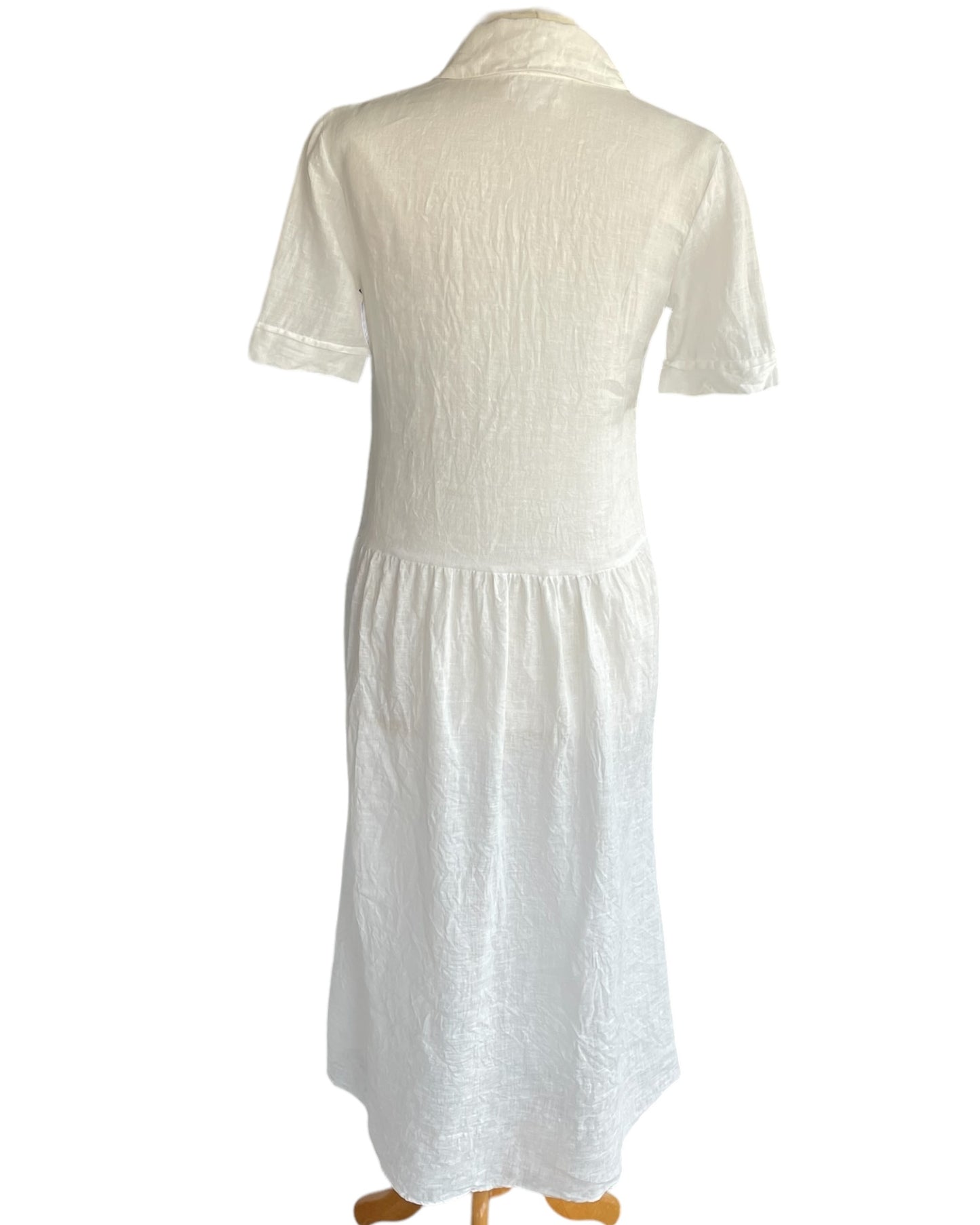 Day Dress - White Linen