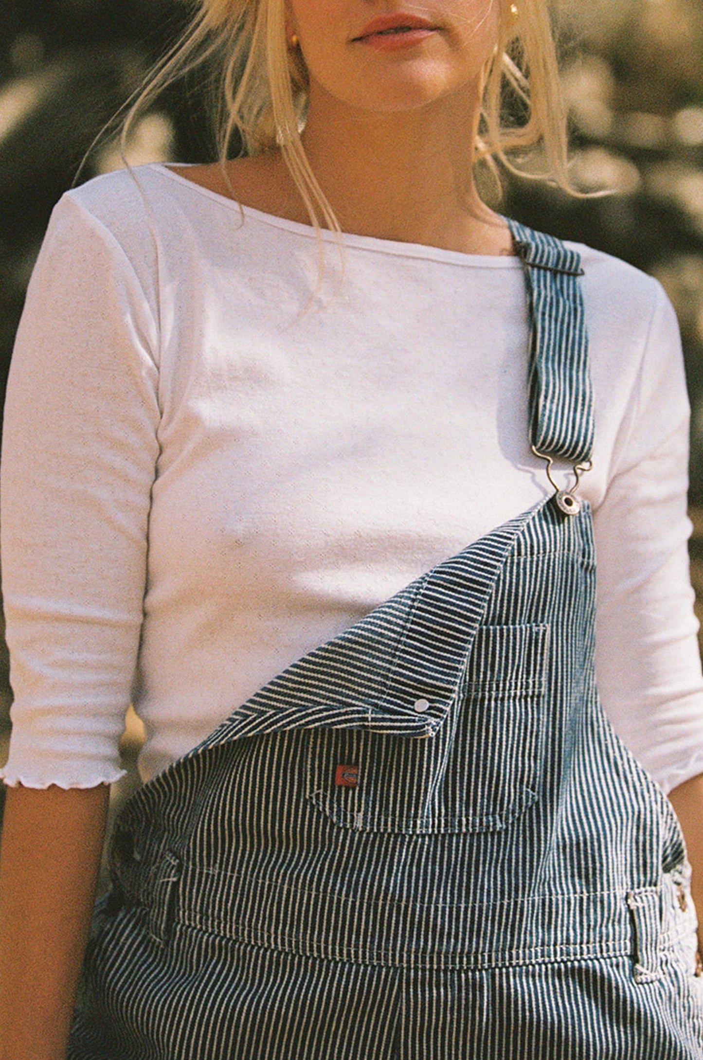 Ballet Pointelle Tee: Ivory