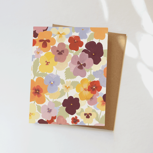 Pansies Greeting Card