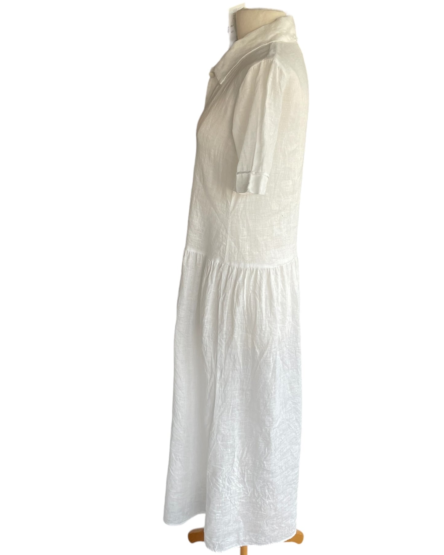 Day Dress - White Linen