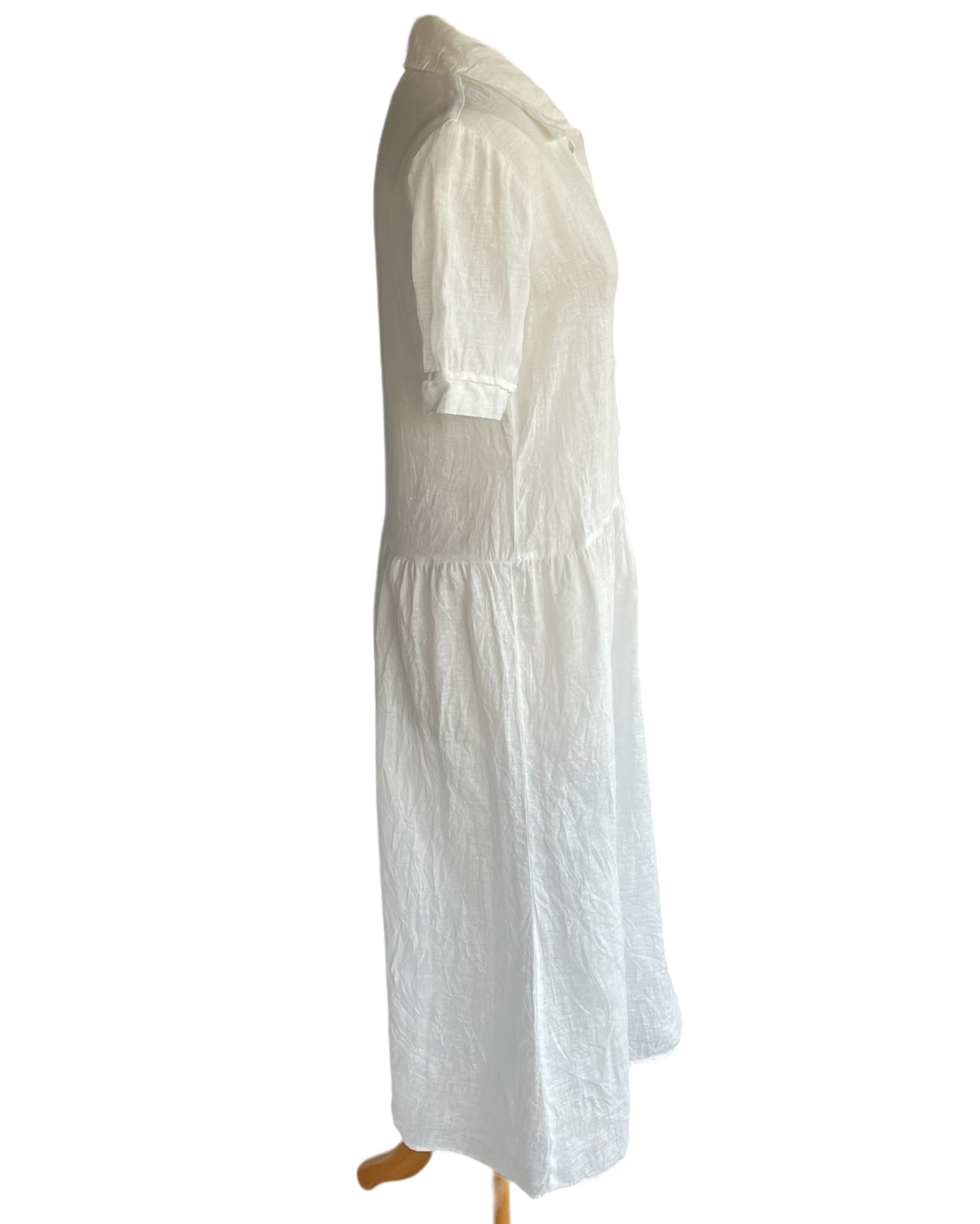 Day Dress - White Linen