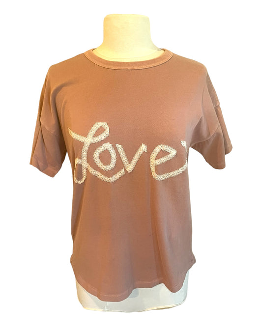 Love Girlfriend Tee in Muted Rose