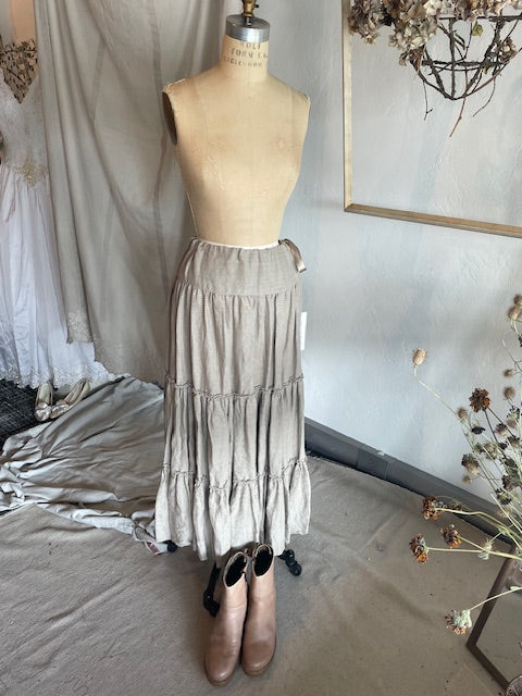 CLEMENTINE SKIRT - Oat Luxe Linen - Best Seller