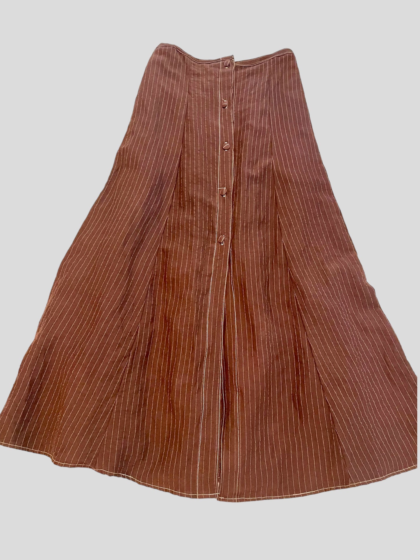 Prairie Skirt - Hickory Brown Linen