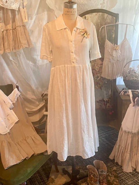 Simple Linen Day Dress