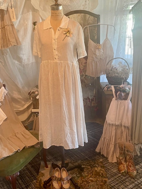 Simple Linen Day Dress