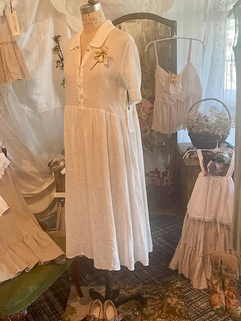 Simple Linen Day Dress