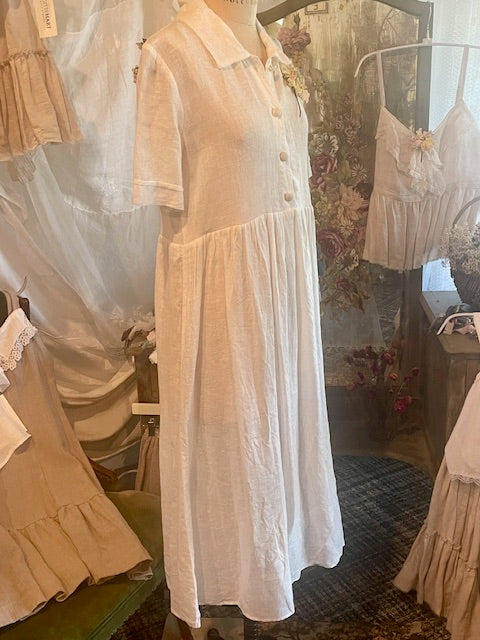Simple Linen Day Dress