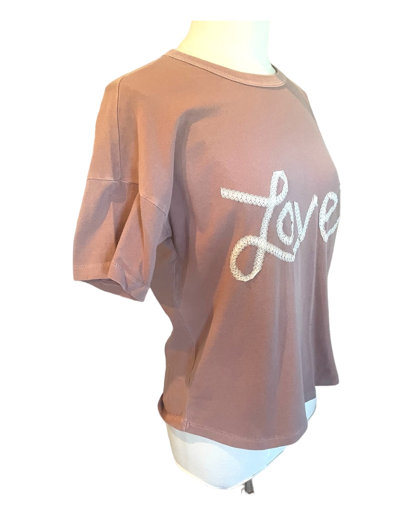 Love Girlfriend Tee in Muted Rose