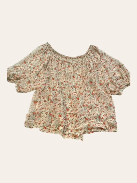 FRENCH COUNTRY BLOUSE - AUTUMN BLOSSOM PRINT