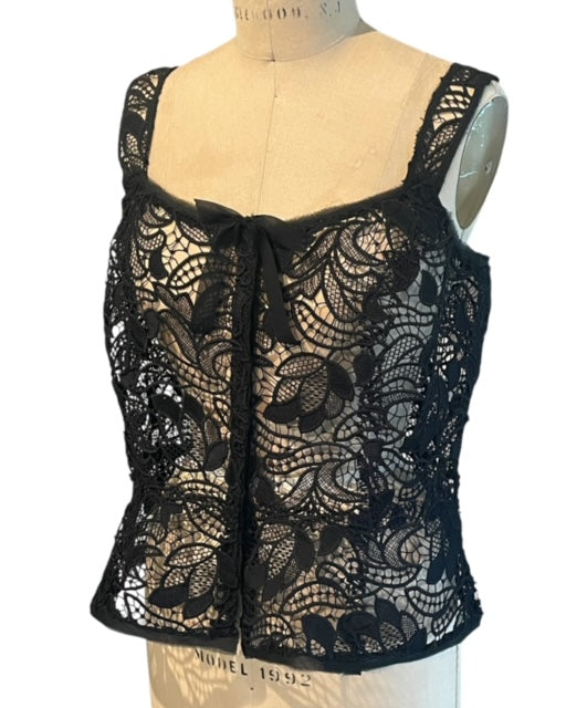 Lacey Peplum Corset Top