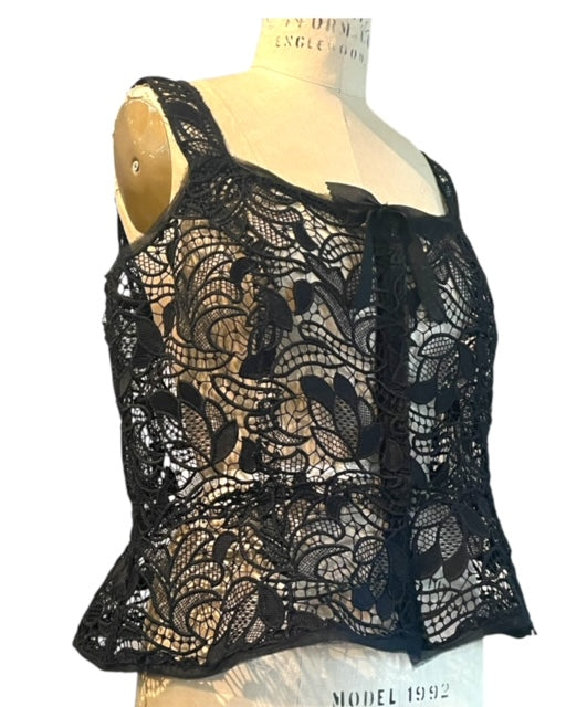 Lacey Peplum Corset Top