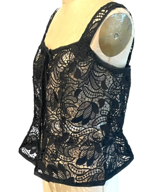 Lacey Peplum Corset Top