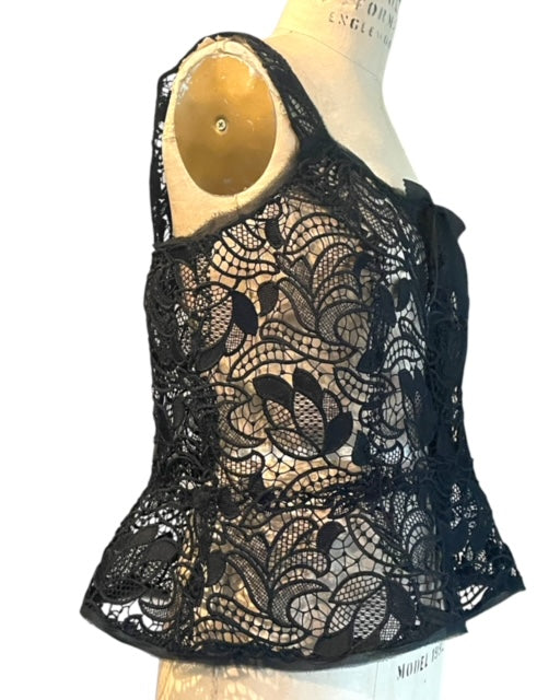 Lacey Peplum Corset Top