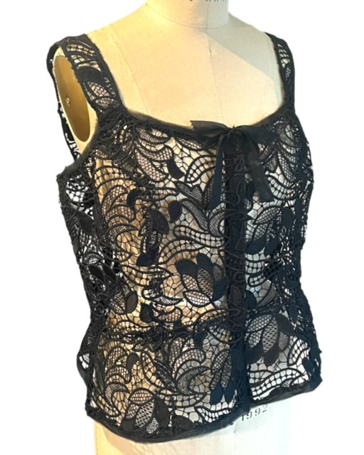 Lacey Peplum Corset Top