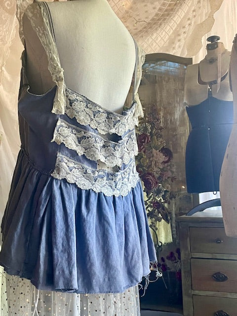 Linen and Lace Boho Camisole