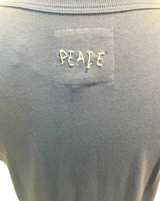 Embroidered "PEACE DOVE" Tee - Organic Cotton