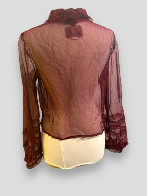 PRAIRIE BLOUSE - CRIMSON SILK