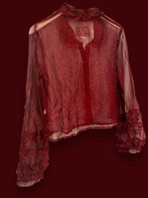 PRAIRIE BLOUSE - CRIMSON SILK