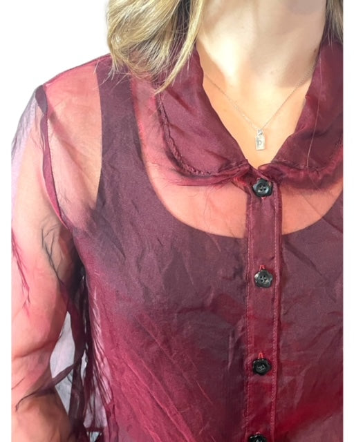 PRAIRIE BLOUSE - CRIMSON SILK