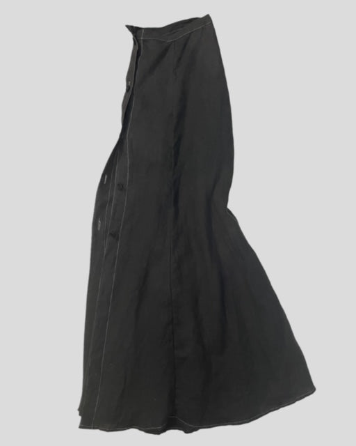 Prairie Skirt - Black Linen