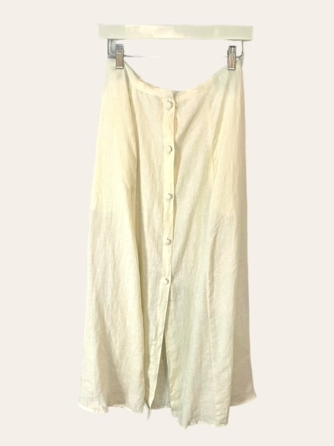 Prairie Skirt - Creme Linen