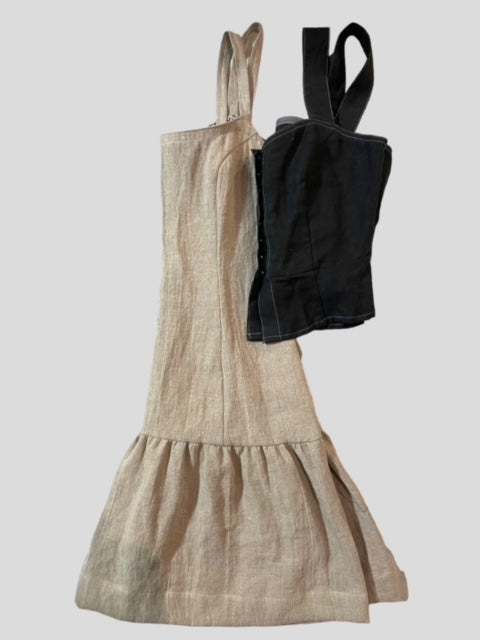 Short Slip Dress - Rustic Linen - Oat - Best Seller
