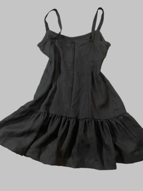 Short Slip Dress - Black