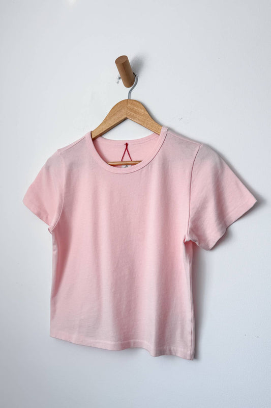 The Little Boy Tee: Baby Pink