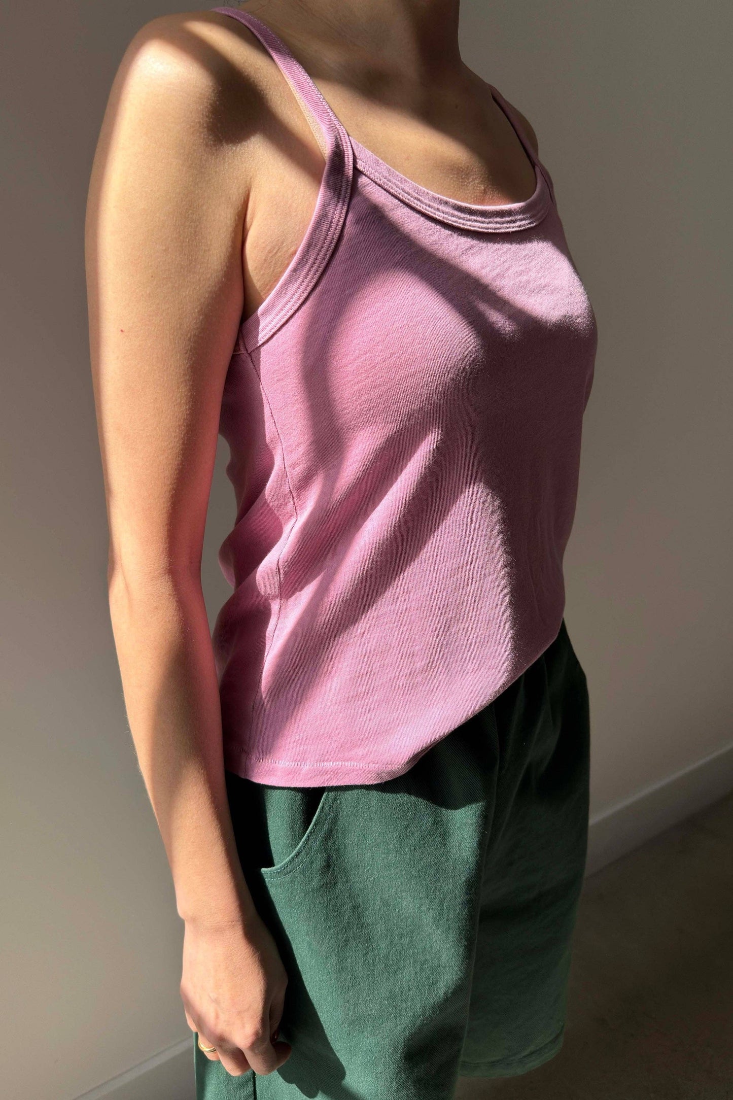 Organic Cotton Dana Cami: Orchid - Pink