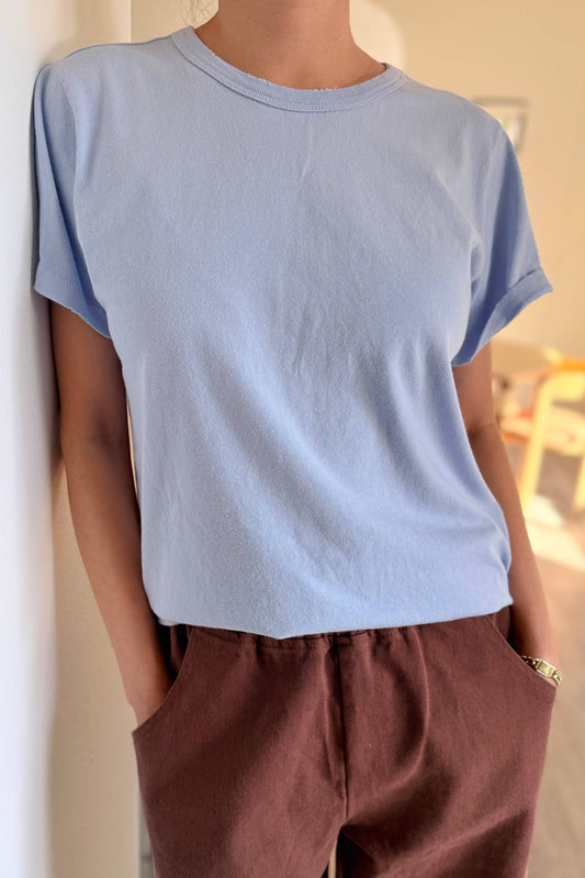 Organic Vintage Boy Tee: Serenity / Pale Blue