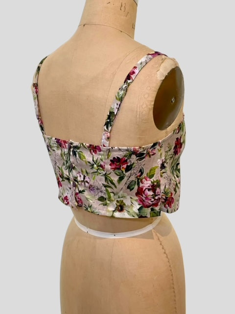 Bralette in Blooming Meadow Cotton Print - Limited Edition - Best Selling Item